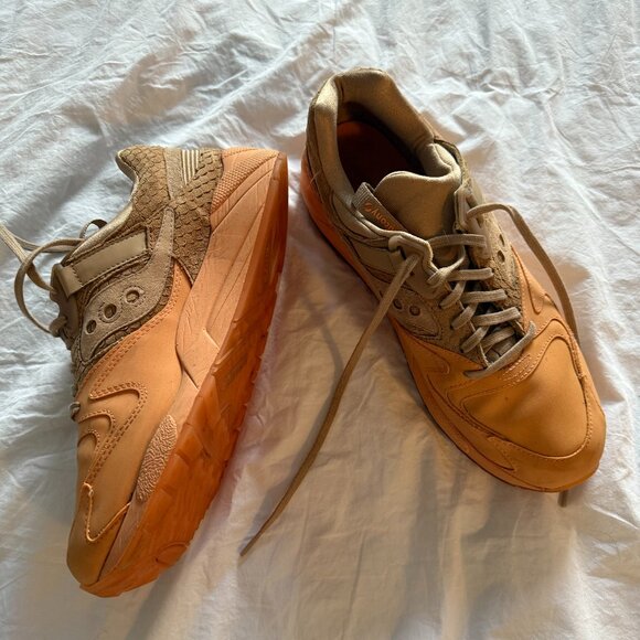 Saucony Grid 9000 "Cannoli" Fishscale & Orange in Men's Size 11 - Picture 2 of 5